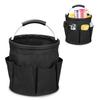 Clyfanesy Bucket Tool Bag, Tool Storage Case, Foldable, Large Capacity, Tool Bucket with Multifunctional Pockets, Garden Tool Storage, Yard Work Tool