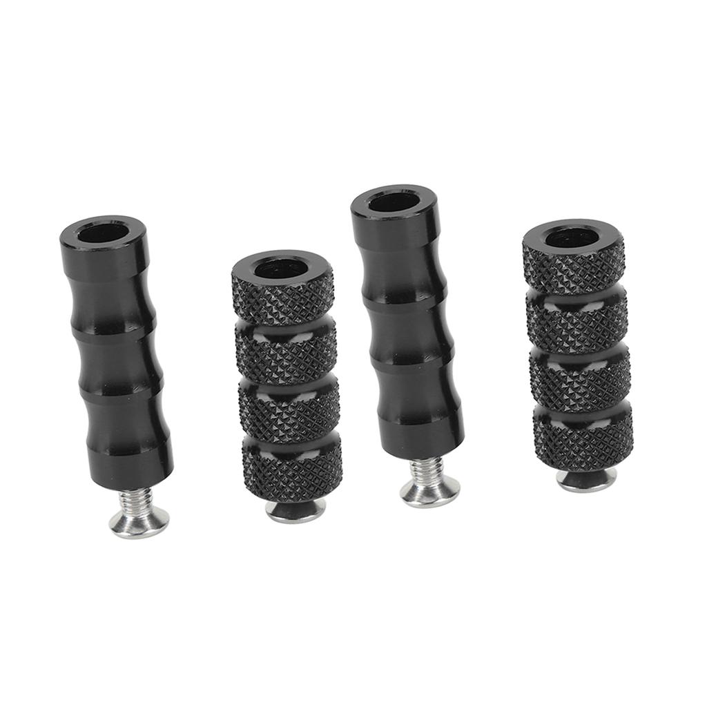 2 Pair Motorcycle Brake Foot Peg CNC Process Plating Precise Fit For M6 6mm Mounting Bolts Motorbike