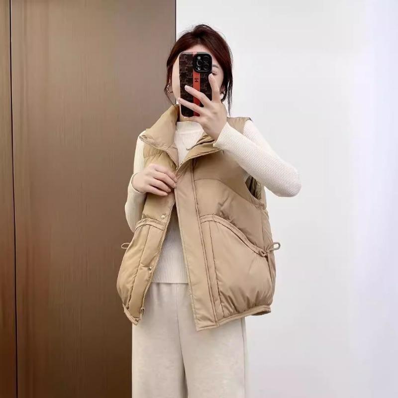 Women S Casual Winter Warm Down Cotton Outer Vest