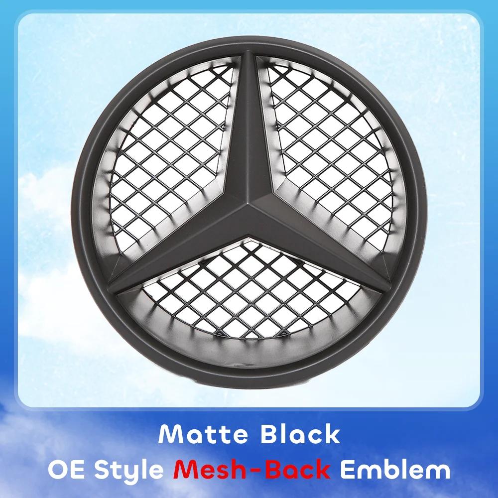 Эмблема Звезда на Решетку Радиатора Автомобиля 3D Зеркальная OE Стиль Плоская Поверхность Для Mercedes Benz W245 W204 X204 B180 B200 B250 C280 C300 C350