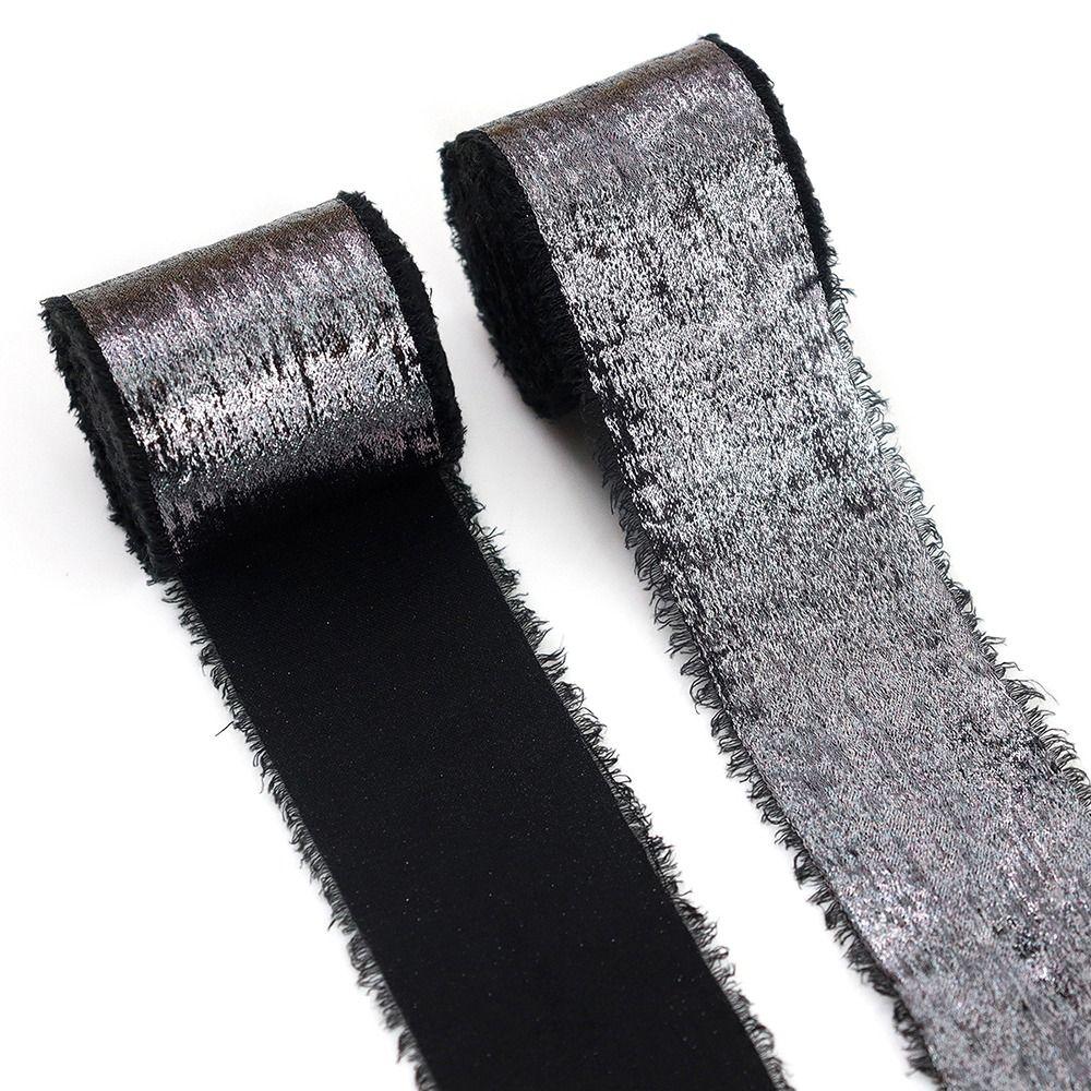 Solid Color DIY Sewing Crafts 5 Yards Flower Bouquet Gift Packaging Ribbon Silk Ribbon DIY Sewing