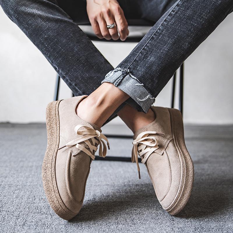 Модные мужские повседневные туфли в британском стиле. Трендовая деловая брендовая мужская обувь. Кроссовки. Удобная черная универсальная обувь.