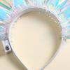 Yousheng Luminous Headband LED Light Up Headwear Battery Powered Halloween Christmas Birthday Events Glow Hair Hoop Party Hair Accessory
