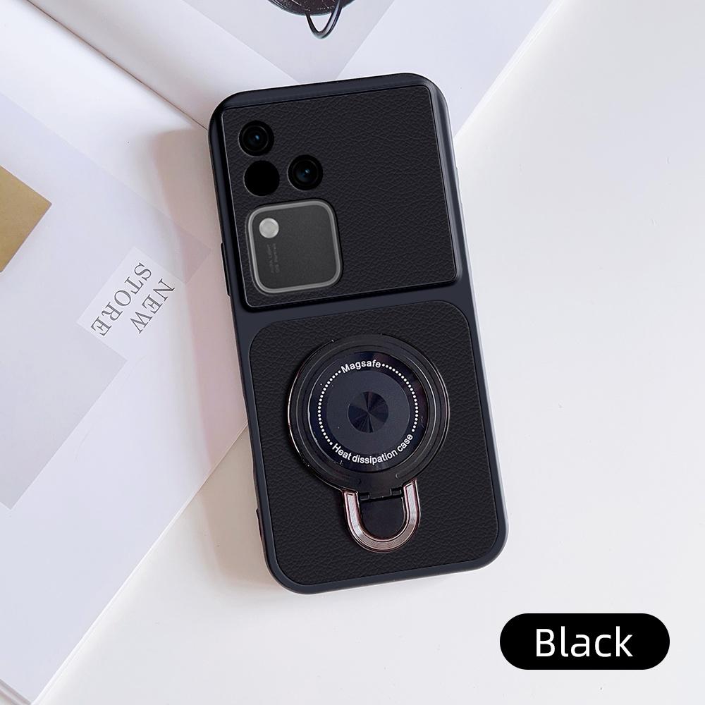 Чехол для Vivo S18 Чехол-книжка для Vivo S18 Pro Чехол для Vivo V30 Pro Vivo V30 кожаный Чехол с магнитной подставкой Держатель Magsafe Подставка Чехол-подставка