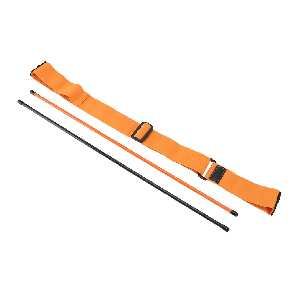 Swing Training Aid Fiber Rod and Elastic Band Portable Swing Practice Tool for Training
