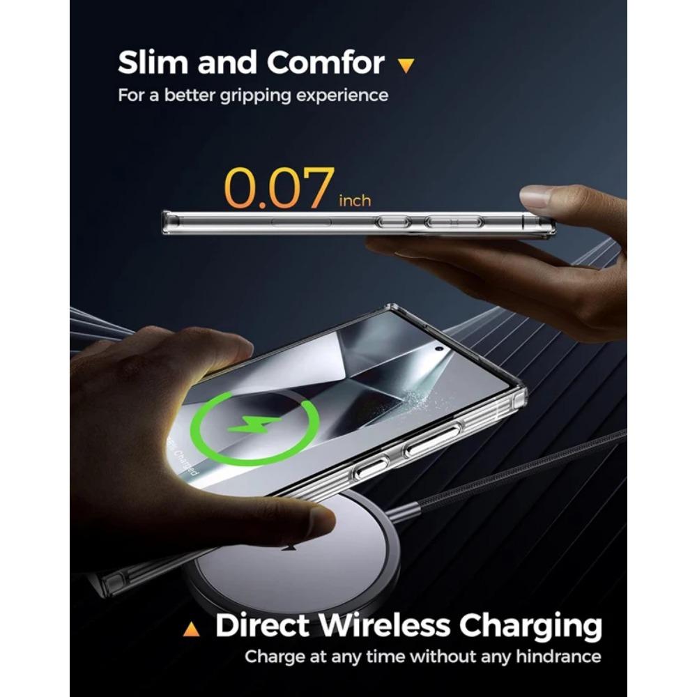 Прозрачный силиконовый чехол для Galaxy Samsung S24 S23 S22 S21 Ultra FE Plus, ультратонкий кристаллический мягкий чехол из ТПУ A14 A34 A54 5G