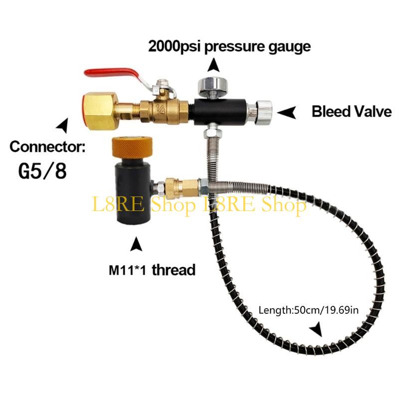 L8RE Thread N2O Inflation Connector for Sodas Machines Suitable for Various Canisters