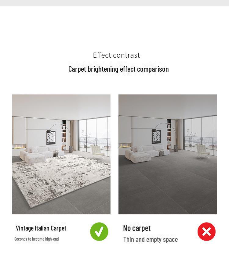 2024 Высококачественный ворсовый ковер с петлями для гостиной, спальни и журнального столика – большой напольный коврик