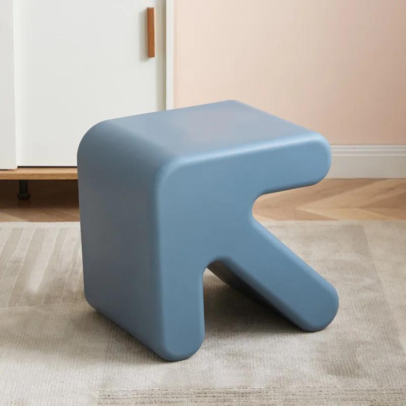 Living Room Chair Arrow Stool Kitchen Stool Bathroom Shower Chair Mobile Salon Nordic Modern Thickened Plastic Low Shoe Changing