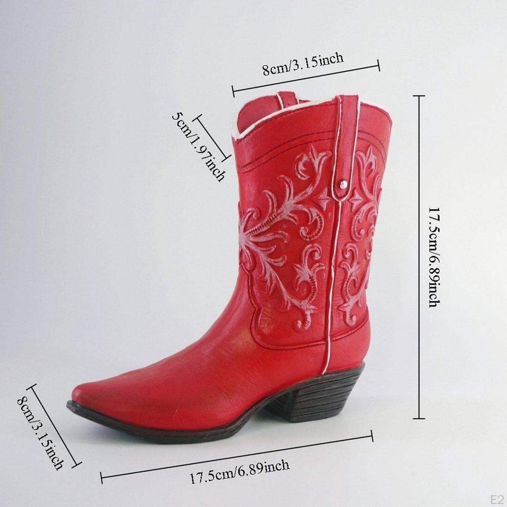 Boot Shaped Resin Flower Planter for Floral Arrangements In Home And Cafe