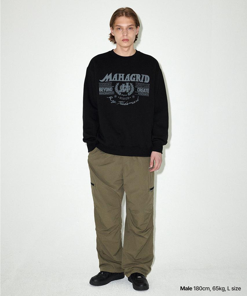 MAHAGRID Basic Logo Nylon Pant Khaki(Mg2Efmsc01A)