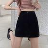Юбка средней длины, летний студенческий стиль работы, завернутые ягодицы, высокая талия, короткая юбка-трапеция, модная женская одежда