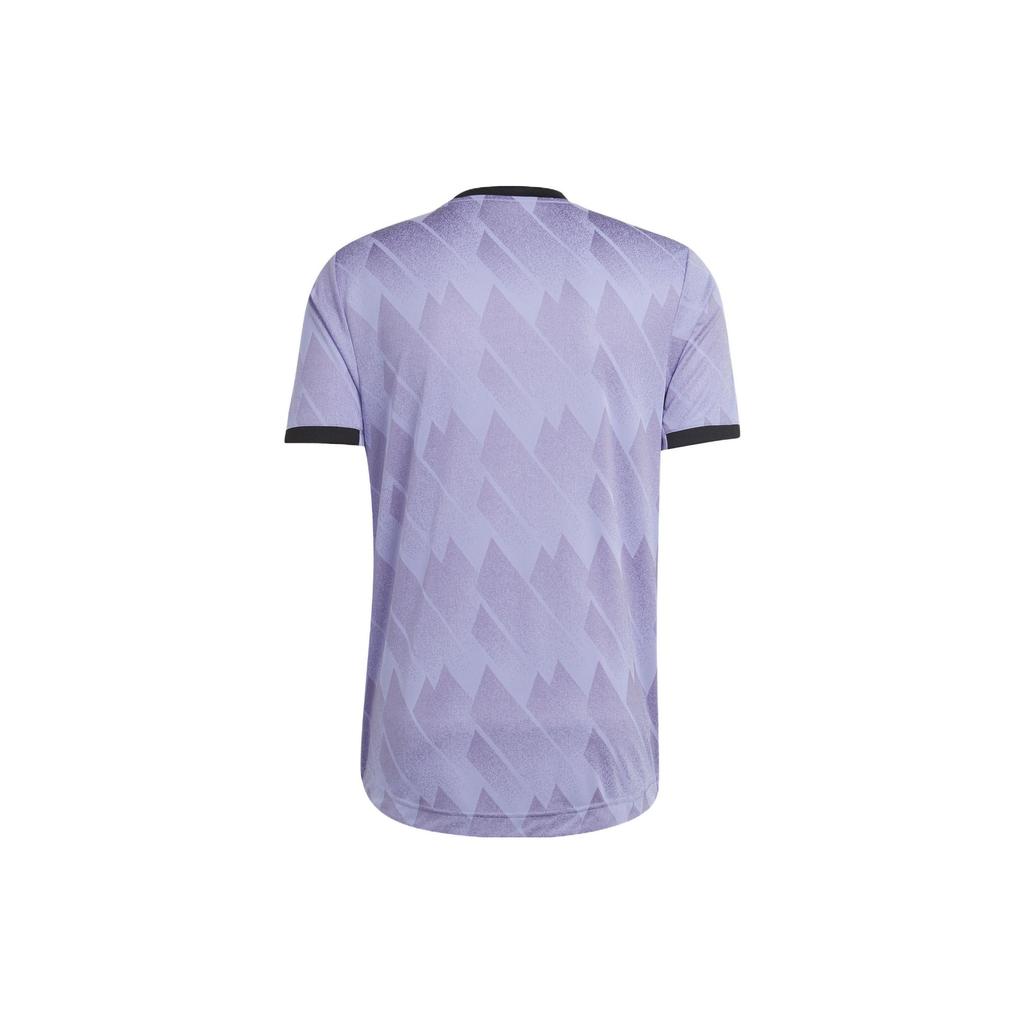 Adidas Real Madrid Away Player Version Short Sleeve Sports T-Shirt Men Sports Tops Purple H18492