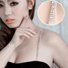 Sexy Women 1Set 1/2Row Clear Crystal Rhinestone Metal Bra Straps Adjustable