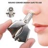 Manual Round Blade Mouth Men's Nose Hair Trimmer Stainless Steel Mini Portable Nose Eyebrow Hair Remover Clipper Washable Razor Shaver