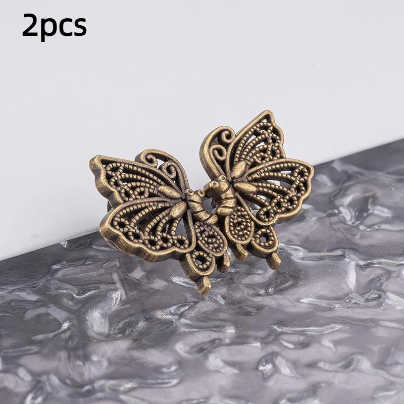 No Sew Removable Waist Adjuster Clips Rhinestone Butterfly Decor Waist Tightener Buckle for Dress Pants Jeans Women Girls