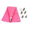 1Set Silicone Pastry Bag Tips Kitchen DIY Icing Piping Pastry Bags Nozzle Set Cake Decorating Tools