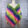 Imitation mountain wool long hair shawl nightclub imitation fur fashion photo matching cape Mao Mao personality niche Mao vest