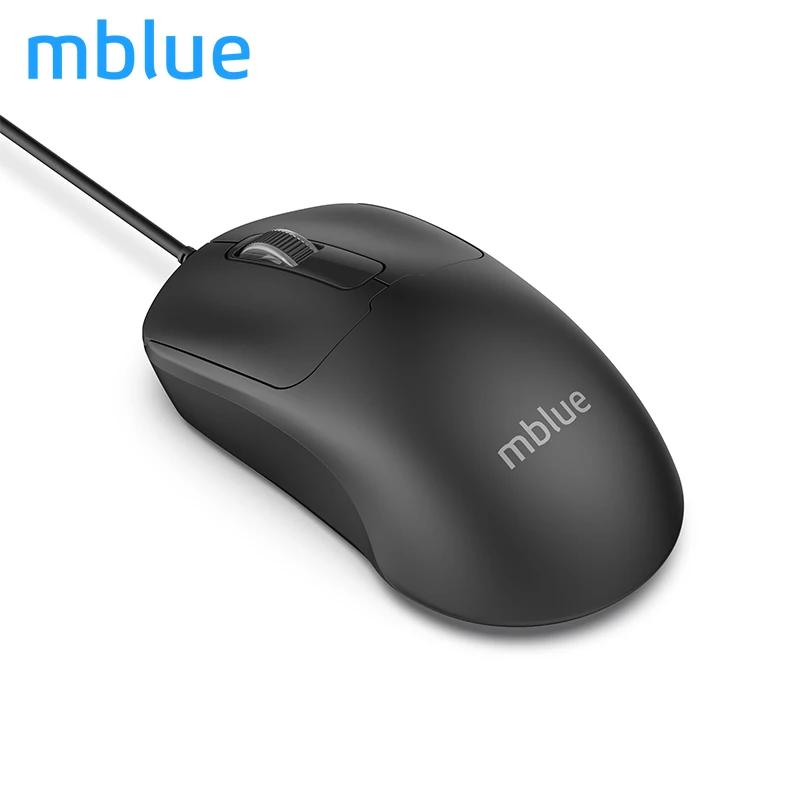 Новая проводная мышь MEIZU Mblue M204 Business 1200DPI, легкая домашняя офисная мышь с USB-интерфейсом, подходит для игровой консоли ноутбука, черная