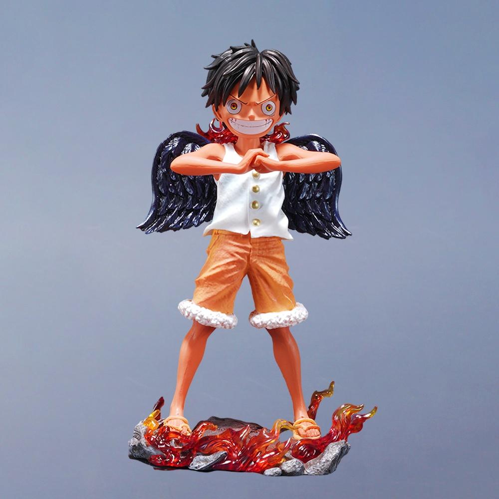 17cm/6.69in Anime ONE PIECE Figure Seraphim Luffy Action Figures Pvc Statue Desktop Ornamen Collection Model Toys Gifts