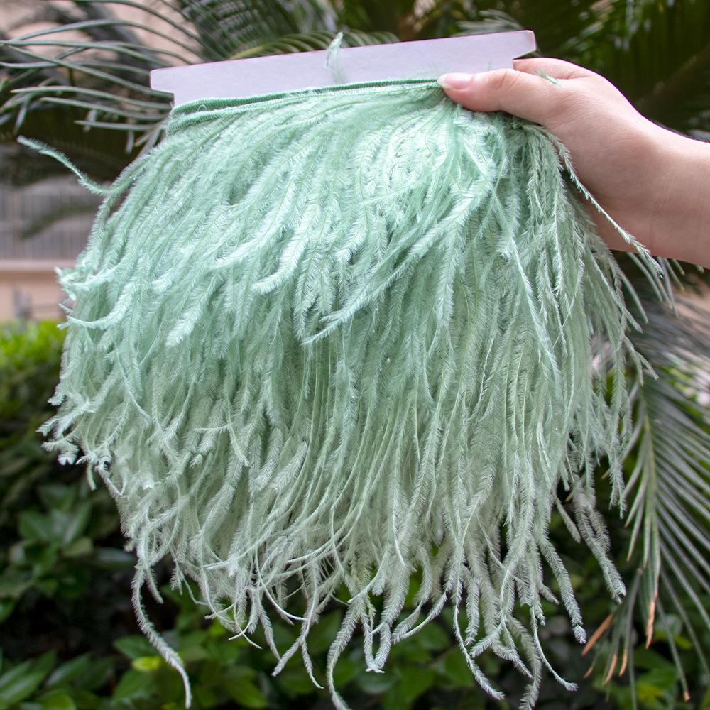 Feather1Meter Отделка из страусиных перьев 10-15/15-18/18-22 см Перья Бахрома Лента для Домашней Вечеринки Платья Шитья Свадебного Украшения Высокое Качество