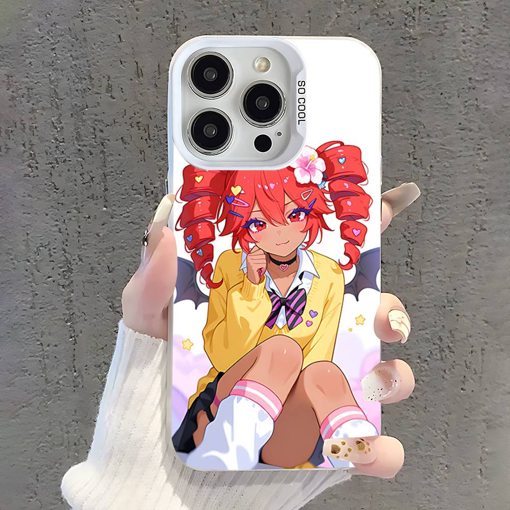 Чехол для телефона Fukouna Girl K-Kasane T-Teto для iPhone 17,16,13,12,11,15,14,Pro,Max,Plus,SE4,Air,Mini Белый IMD Матовый