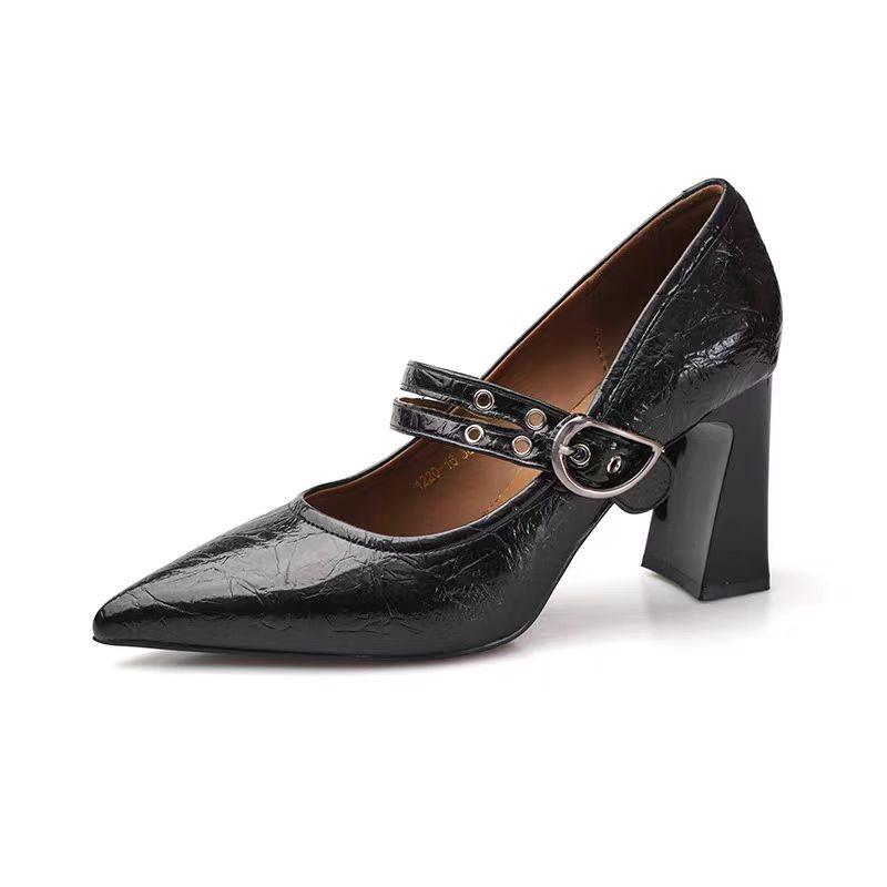 Женские туфли-лодочки Модные Классические из лакированной кожи Туфли на высоком каблуке С острым носком Платформа Свадебные женские туфли для платья Размер 40