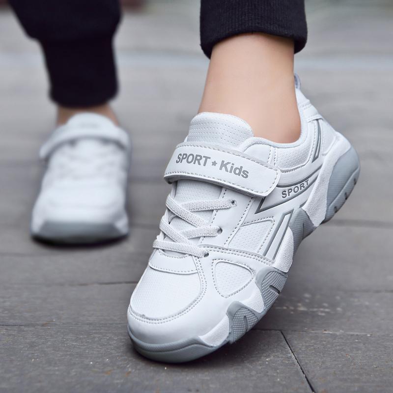 Обувь для мальчиков, дышащая детская повседневная обувь с кожаной поверхностью, кроссовки для мальчиков, кроссовки для девочек