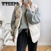 Толстый хлопковый жилет, женский короткий осенне-зимний свободный теплый жилет без рукавов с воротником-стойкой