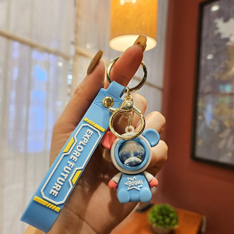 Путешествие к звездному небу брелок астронавт-кролик креативный брелок для ключей автомобиля подвеска подарок для пары кукла подвеска для сумки