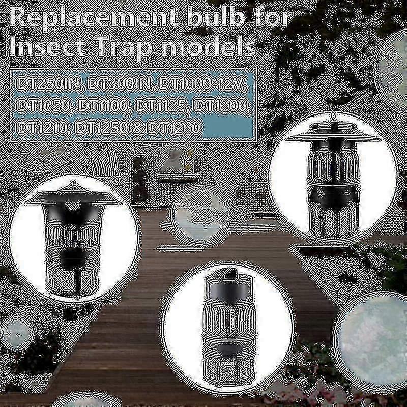Упаковка 41050 Запасная лампа для уничтожителя насекомых для Dynatrap Dt1050 Dt1100 Dt1250, 7 Вт Ультрафиолетовый уничтожитель комаров