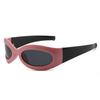 New large-frame sunglasses men's millennial YK cat eye sunglasses women's trendy sports cycling polarized glasses