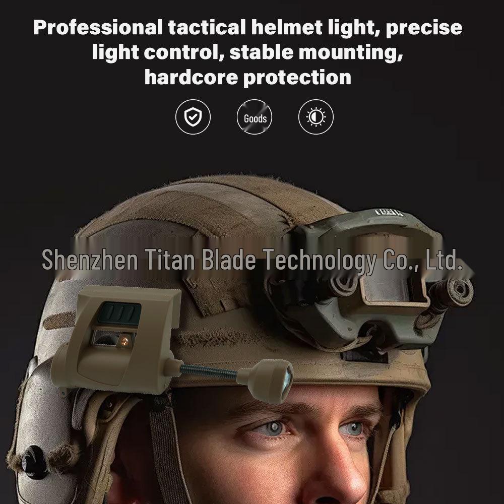 MPLS Three-Speed Tactical Helmet Light - Adjustable Light Colors