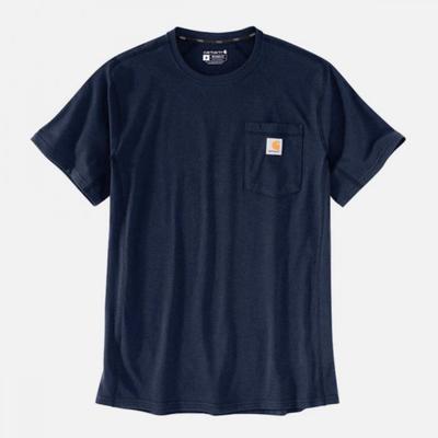 carhartt 104616 Футболка с коротким рукавом Force Pocket, цвет: темно-синий 93674 93674