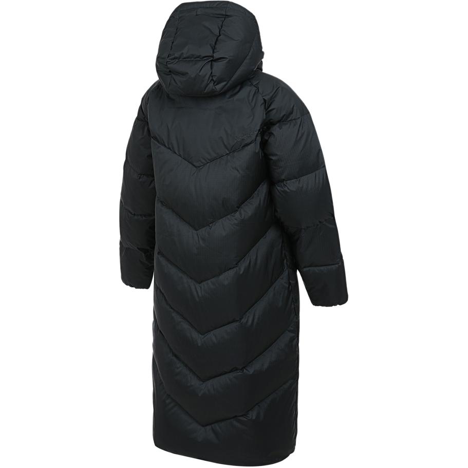 Nike Женские пуховики Черные с капюшоном Средней длины HV5237-390