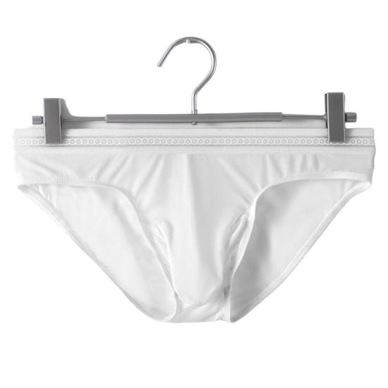 Мужские трусы средней посадки с эластичным поясом, тонкие трусы из ледяного шелка, однотонные, с перспективой, дышащие, удобной посадки, нижнее белье