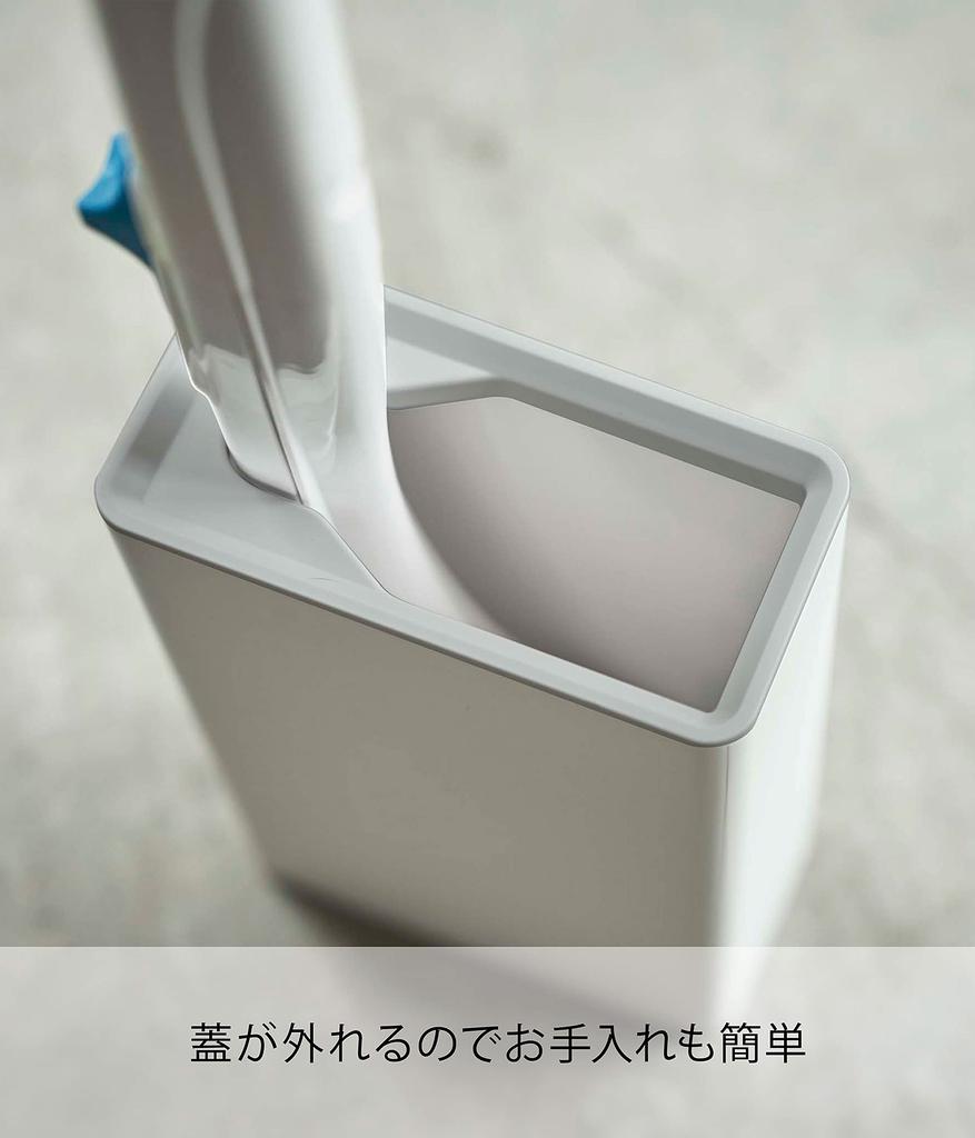 Подставка для туалетной щетки Yamazaki Jitsugyo Flushable, белая, приблизительная. Чехол для туалетной щетки W5.5XD11XH17см 4857