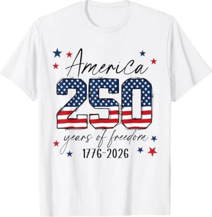 250 Years American 250th Anniversary Usa Patriotic 4th July Tshirt