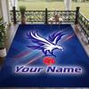 Custom Text Printed Rug Crystal Palace Non Slip Floor Carpet For Home Room Decor
