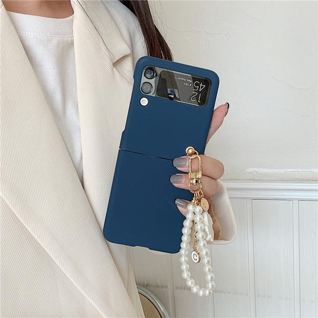 For Samsung Galaxy Z Flip 3 5g Cute 3d Angel Bracelet Matte Pc Cover Case For Samsung Zflip3 Zflip 3 Phone Case Fundas