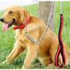 Large Dog Leash Dog Chain Anti-bite Punch Golden Retriever Alaska Collar Medium Large Dog Dog Leash Iron Chain