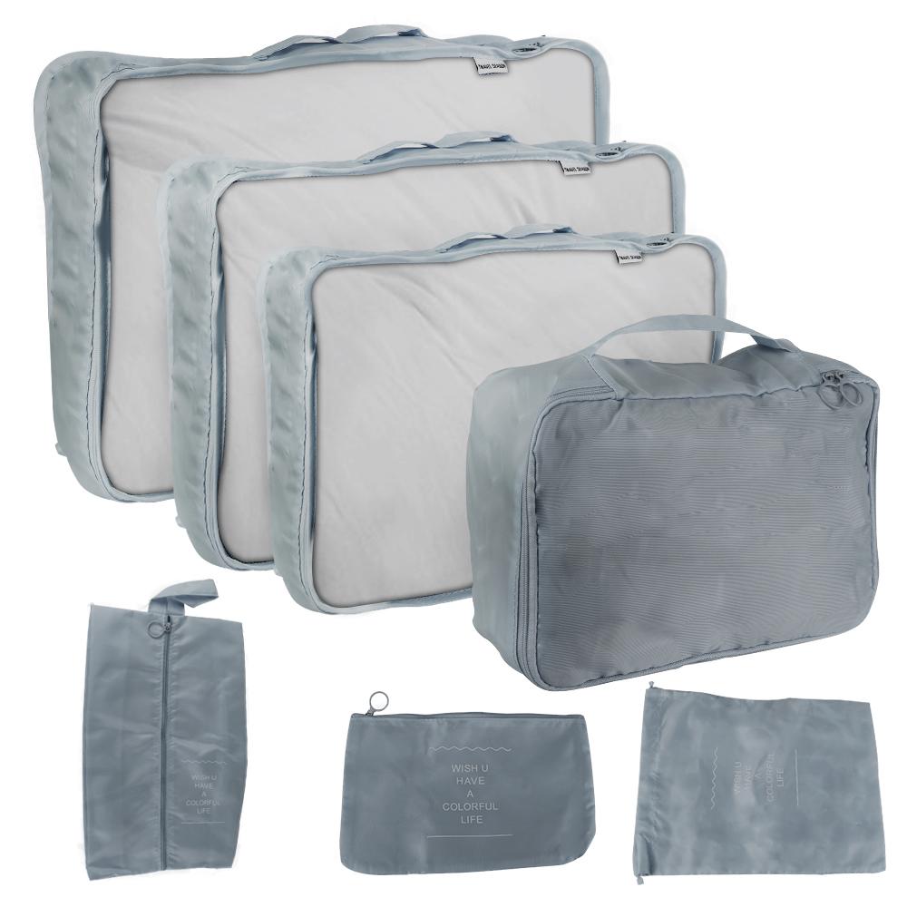 Blanket Shoes Organizers Bag Folding Travel Organizer Storage Bags Clothes Luggage Travel Organizer 7pcs Travel Storage Bag Set