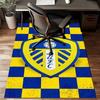 Leeds Crest Design Printed Office Carpet Chair Cushion  Entryway Rug, Rugs for Living Room, Bedroom Christmas gifts