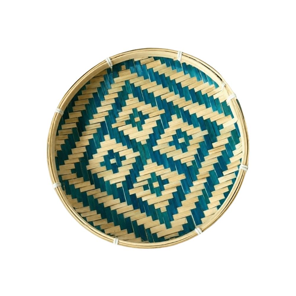 Bohemian Bamboo Woven Dustpan Plate Handwoven Bamboo Woven Sieve Dance Cooling