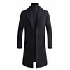 Winter Wool Woolen Coat Coat Medium and Long Suit Collar Cotton Thickened Coat Men