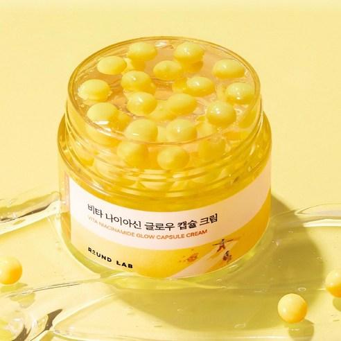 ROUND LAB Vita Niacin Glow Capsule Cream Brightening Hydrating Moisturizer 50ml
