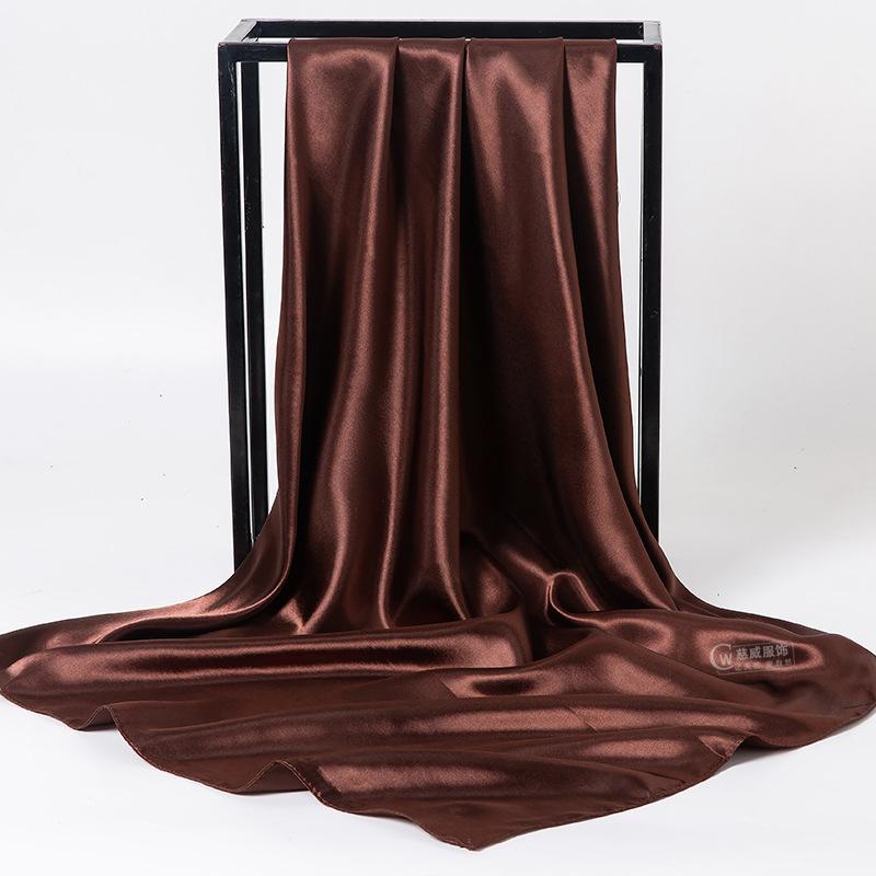 Весна/лето Новый женский шелковый шарф 90 * 90 см Имитация шелкового твила квадратный шарф Модный принт большой квадратный шарф профессиональный шарф