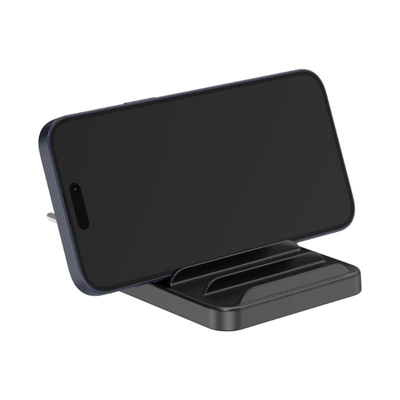 Multiple Device Wall Mount Holder Stand for Tablets, Smartphones Easy Installs with Adhesive or Screws