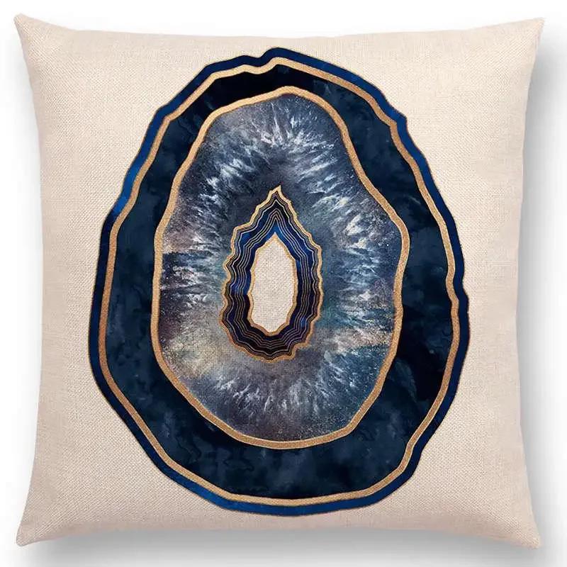 Последние милые счастливые кактусы, симпатичные ананасы, красочные мороженые, драгоценные агаты, принты, чехол для подушки для автомобиля, диванная наволочка