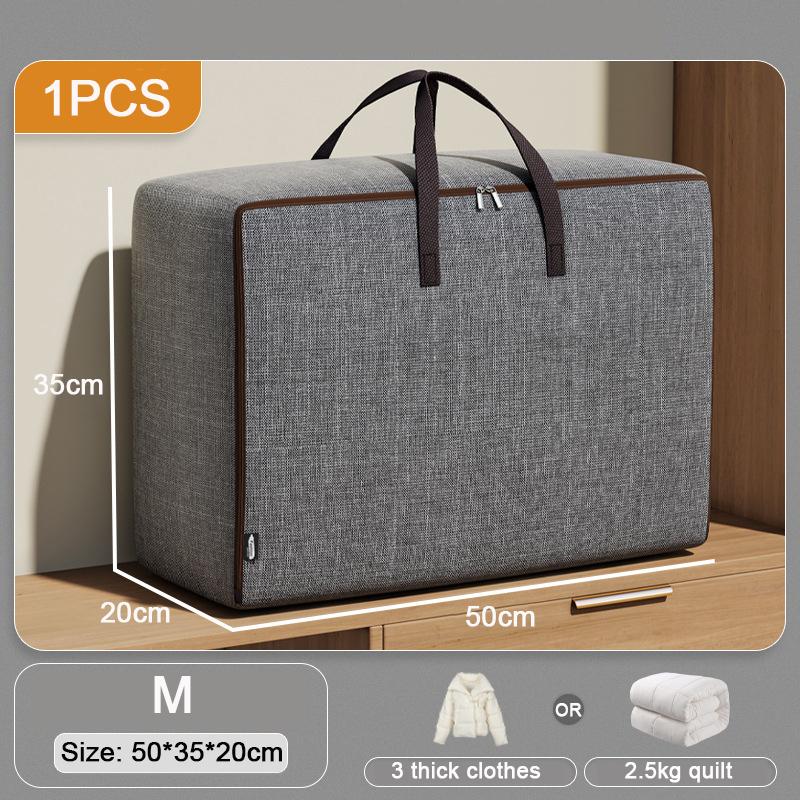 Большие пылезащитные сумки для хранения одежды под кроватью, ткань Оксфорд, стеганое одеяло, водонепроницаемая сумка для хранения, органайзер на молнии, гардеробные коробки